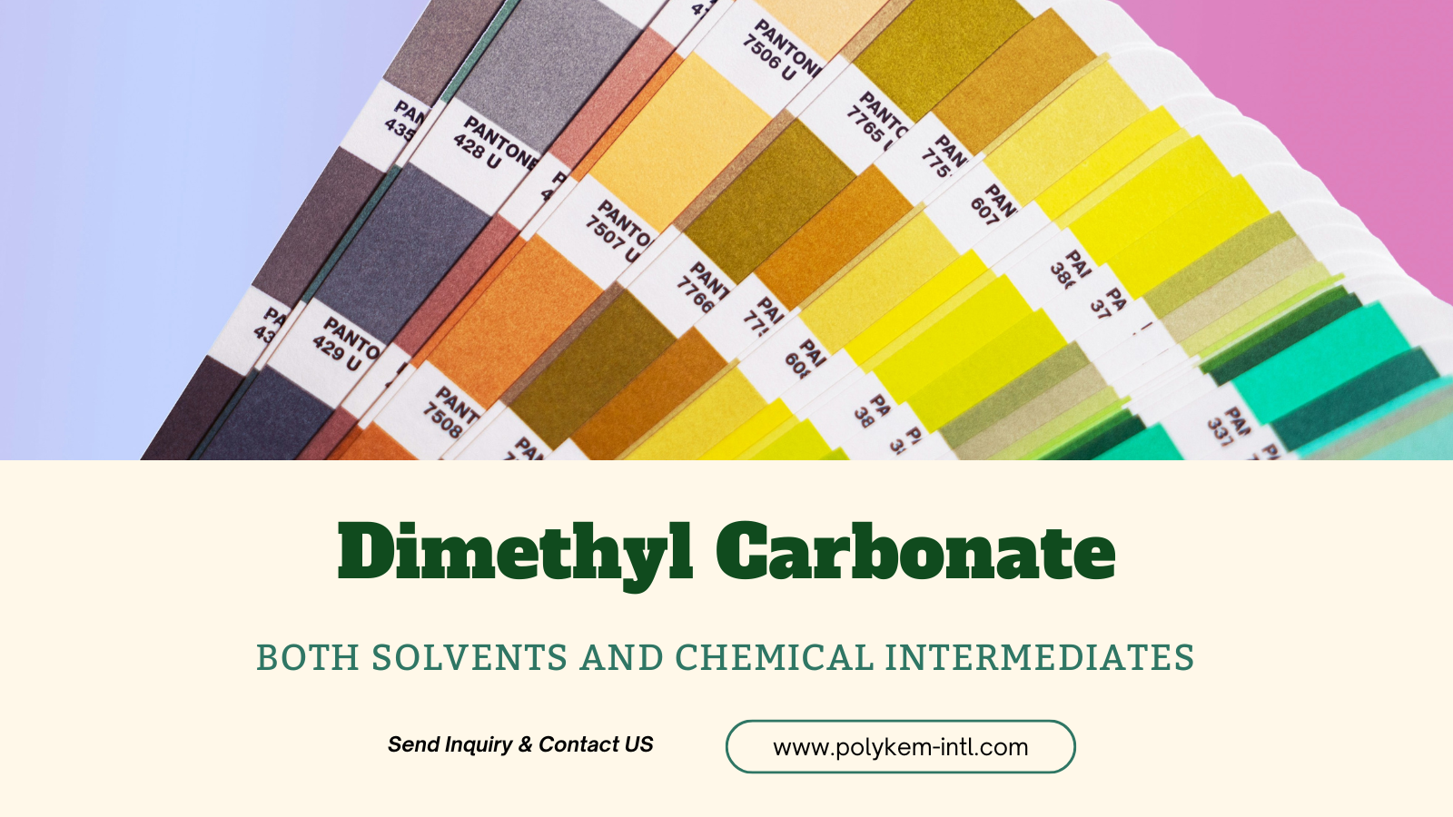Polykem Dimethyl Carbonate (DMC): Rozpouštědlo i chemické meziprodukty Duální výhody