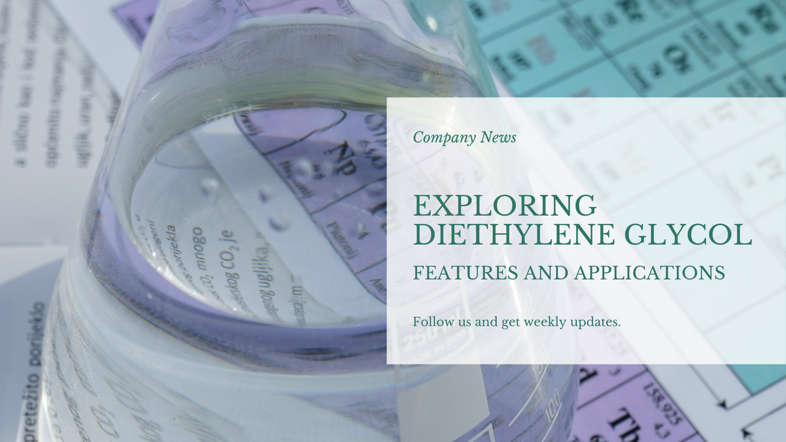 Zkoumání diethylenglykolu: vlastnosti a různé aplikace