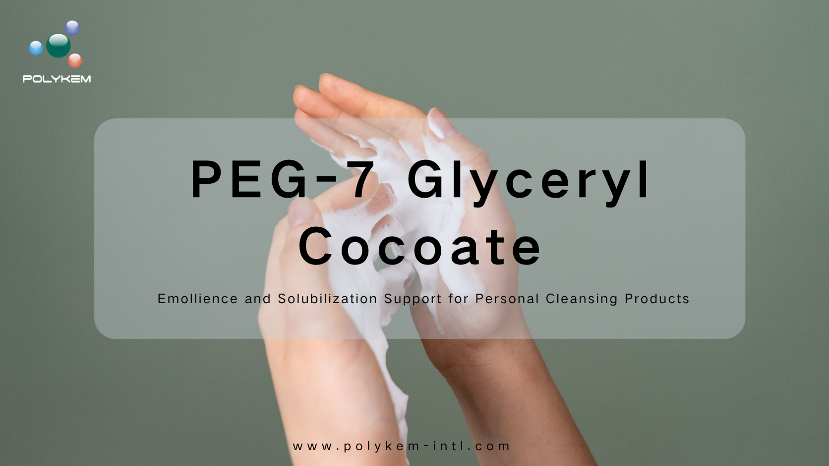 PEG-7 Glyceryl Cocoate pro tělové mycí prostředky a odstraňovače make-upu