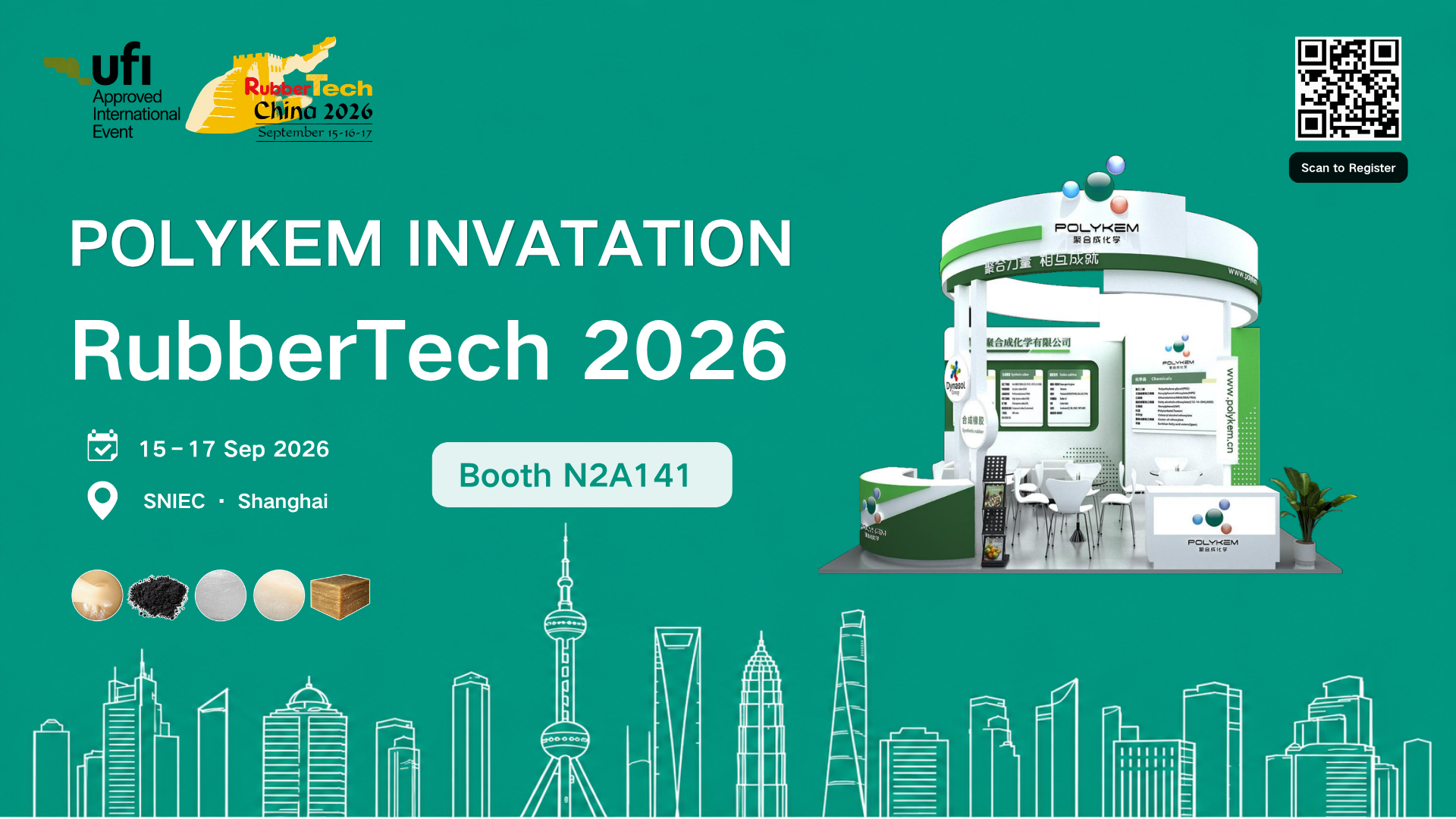 Seznamte se s Polykem na RubberTech China 2026 v Šanghaji
